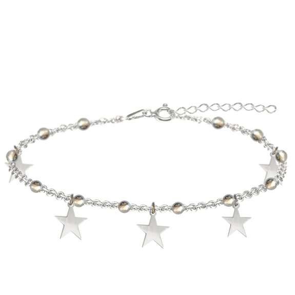 Sirius - Bratara personalizata tip salba cu stelute din argint 925 Sirius - Bratara personalizata tip salba cu stelute din argint 925