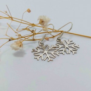 Snowflake - Cercei personalizati fulg din argint 925