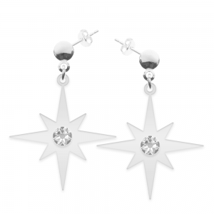 Star Light - Cercei personalizati steluta cu tija din argint 925
