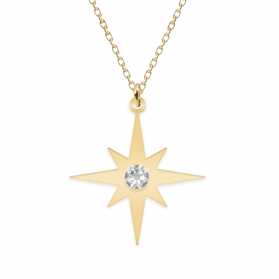 Star Light - Colier personalizat steluta din argint 925 placat cu aur galben 24K Star Light - Colier personalizat steluta din argint 925 placat cu aur galben 24K