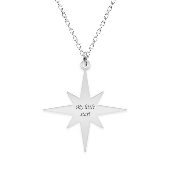 Star Light - Colier personalizat steluta din argint 925