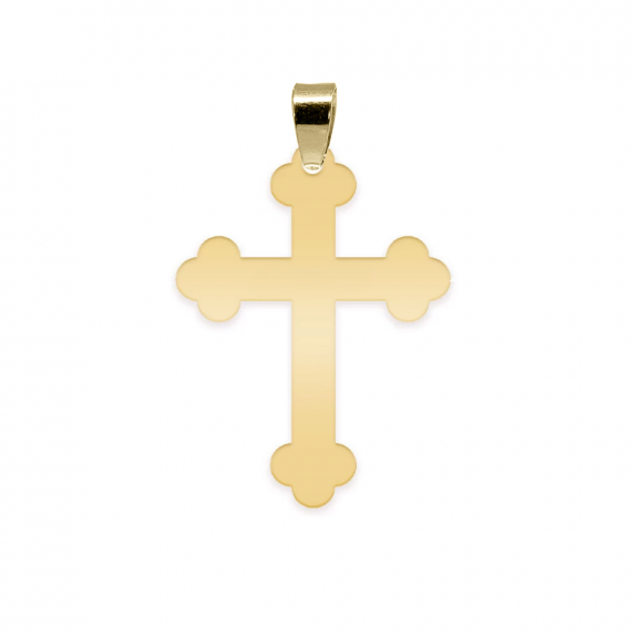 Stavros - Pandantiv personalizat cruce din argint 925 placat cu aur galben 24K Stavros - Pandantiv personalizat cruce din argint 925 placat cu aur galben 24K