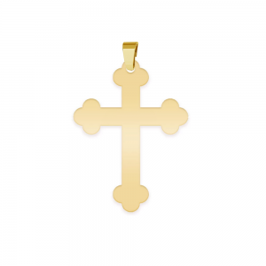 Stavros - Pandantiv personalizat cruce din Aur 14 karate - 25 x 15mm Stavros - Pandantiv personalizat cruce din Aur 14 karate - 25 x 15mm