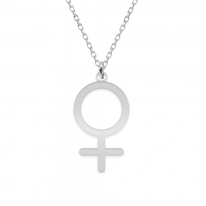Woman - Colier personalizat simbol femeie din argint 925