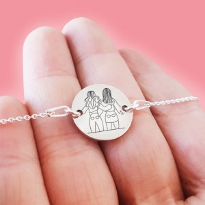 BFF - Bratara personalizata pentru cei mai buni prieteni din argint 925