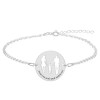Together - Bratara personalizata din argint 925 -banut