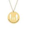 Together - Colier personalizat din argint 925 placat cu aur galben 24K - Banut