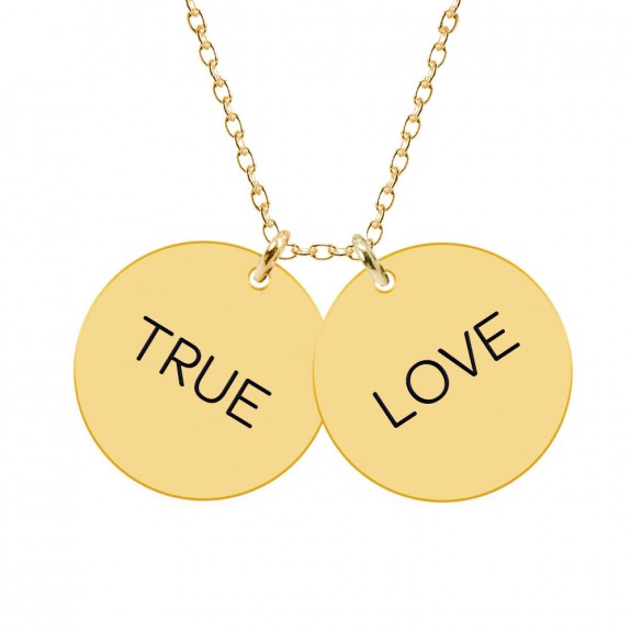 Ruth - Colier din argint personalizat cu doi banuti Ruth - Colier din argint personalizat cu doi banuti