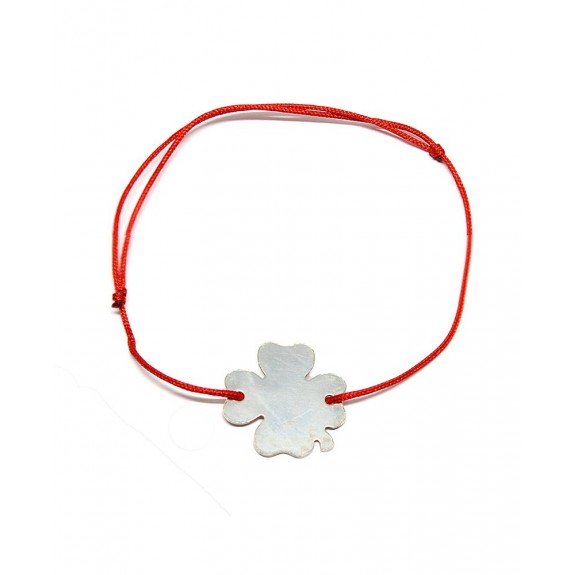 Leona - Bratara Snur si Accesoriu Argint Reglabila