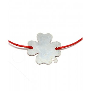 Leona - Bratara Snur si Accesoriu Argint Reglabila