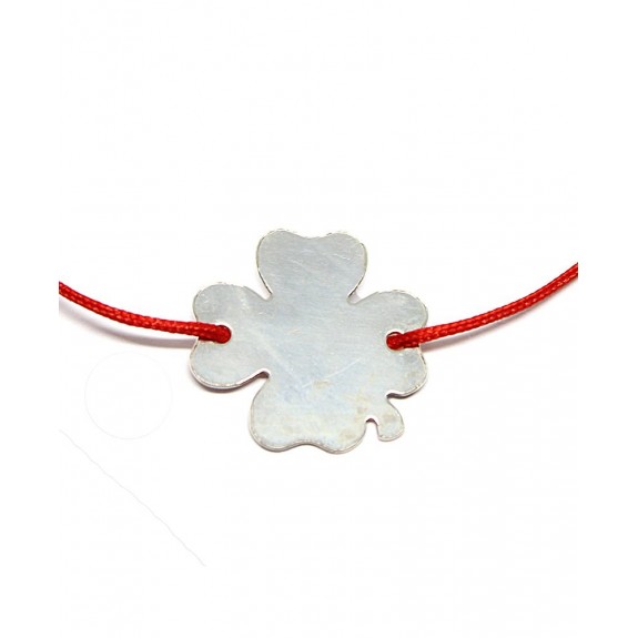 Leona - Bratara Snur si Accesoriu Argint Reglabila