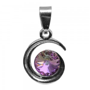 Simone - Pandantiv Argint si Cristale  - Vitrail Light