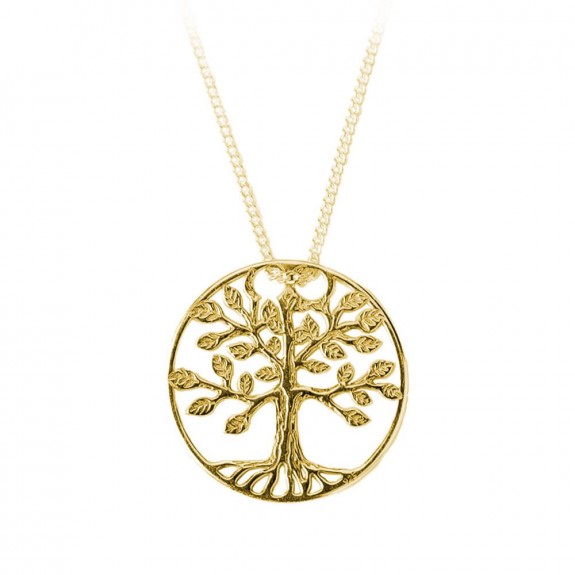July - Colier Argint Placat cu Aur Pomul Vietii