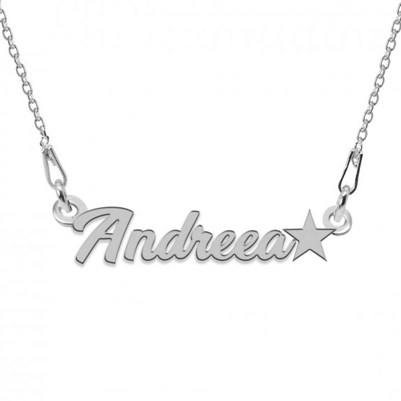 Colier Argint 925, Steluta, Nume Andreea, 45 cm Colier Argint 925, Steluta, Nume Andreea, 45 cm