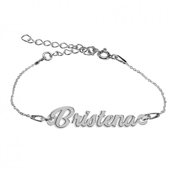 Bratara Argint 925, Nume Bristena , BijuBOX, 15 + 3 cm