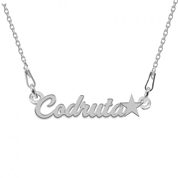 Colier Argint 925, Steluta, Nume Codruta, 45 cm