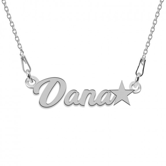 Colier Argint, Steluta, Nume Dana , 45 cm Colier Argint, Steluta, Nume Dana , 45 cm