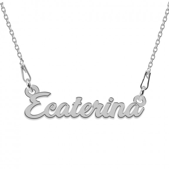 Colier Argint 925, Nume Ecaterina , 45 cm Colier Argint 925, Nume Ecaterina , 45 cm