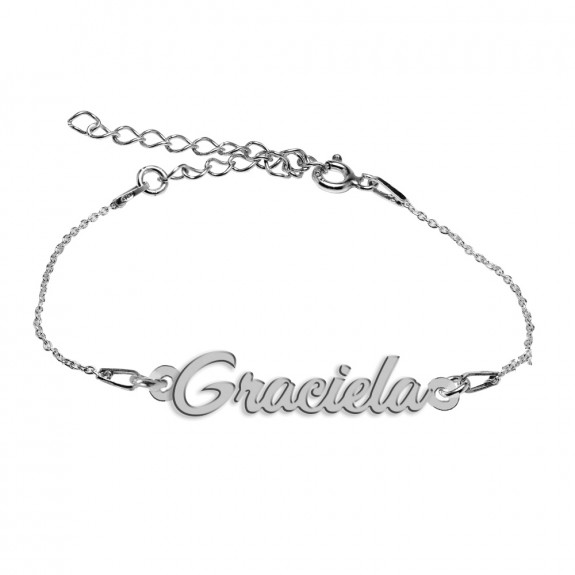 Bratara Argint 925, Nume Graciela , BijuBOX, 15 + 3 cm
