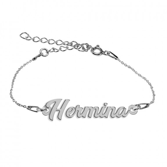 Bratara Argint 925, Nume Hermina , BijuBOX, 15 + 3 cm