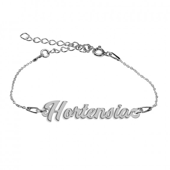 Bratara Argint 925, Nume Hortensia , BijuBOX, 15 + 3 cm