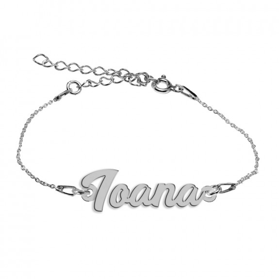 Bratara Argint 925, Nume Ioana , BijuBOX, 15 + 3 cm