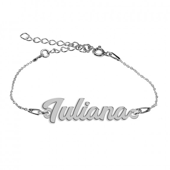 Bratara Argint 925, Nume Iuliana , BijuBOX, 15 + 3 cm