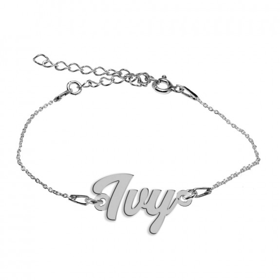 Bratara Argint 925, Nume Ivy , BijuBOX, 15 + 3 cm