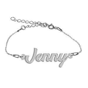 Bratara Argint 925, Nume Jenny , BijuBOX, 15 + 4 cm