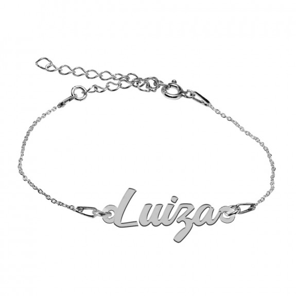 Bratara Argint 925, Nume Luiza , BijuBOX, 15 + 3 cm