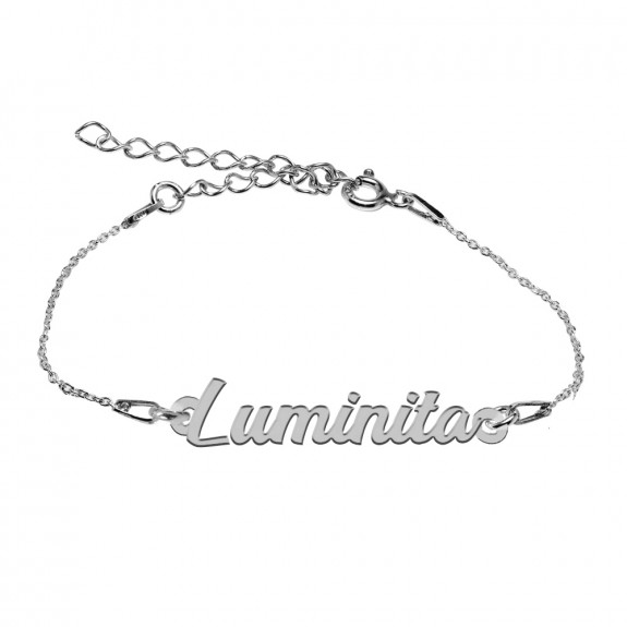 Bratara Argint 925, Nume Luminita , BijuBOX, 15 + 3 cm
