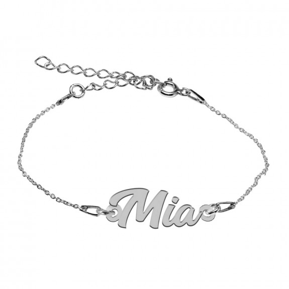 Bratara Argint 925, Nume Mia , BijuBOX, 15 + 3 cm