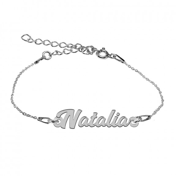 Bratara Argint 925, Nume Natalia , BijuBOX, 15 + 3 cm