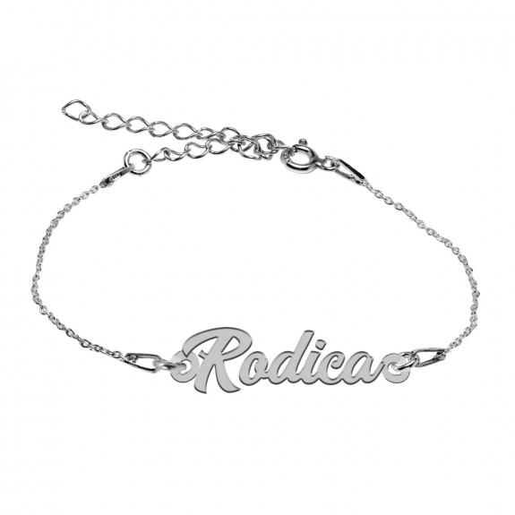 Bratara Argint 925, Nume Rodica , BijuBOX, 15 + 3 cm