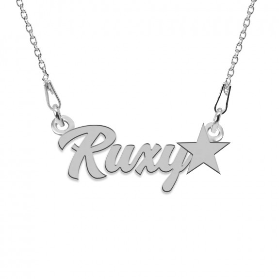 Colier Argint, Steluta, Nume Ruxy , 45 cm