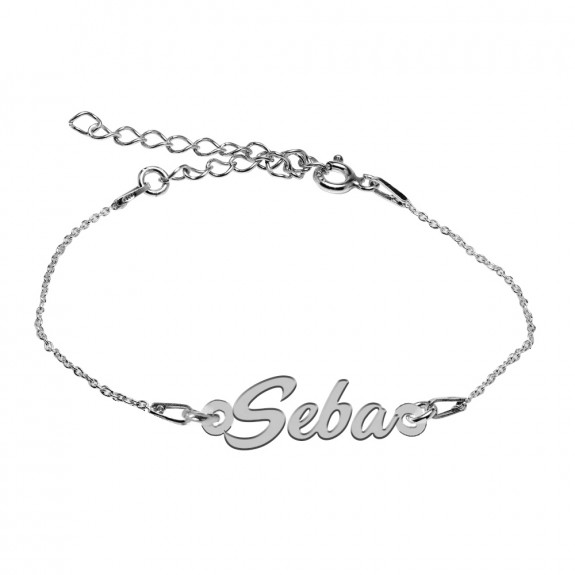 Bratara Argint 925, Nume Seba , BijuBOX, 15 + 3 cm