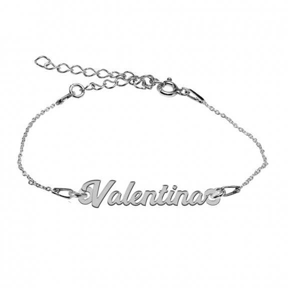 Bratara Argint 925, Nume Valentina , BijuBOX, 15 + 3 cm