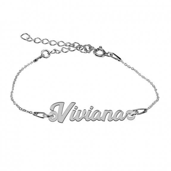 Bratara Argint 925, Nume Viviana , BijuBOX, 15 + 3 cm