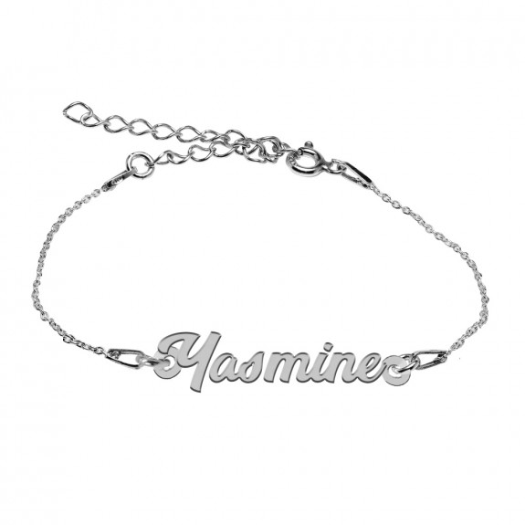 Bratara Argint 925, Nume Yasmine , BijuBOX, 15 + 3 cm