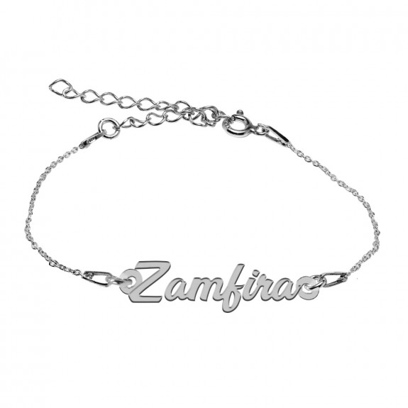 Bratara Argint 925, Nume Zamfira , BijuBOX, 15 + 3 cm