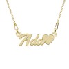 Nomine - Colier personalizat cu nume din argint placat cu aur galben 24k