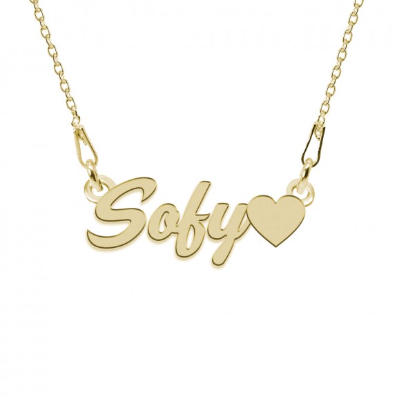 Nomine - Colier personalizat cu nume din argint placat cu aur galben 24k Nomine - Colier personalizat cu nume din argint placat cu aur galben 24k