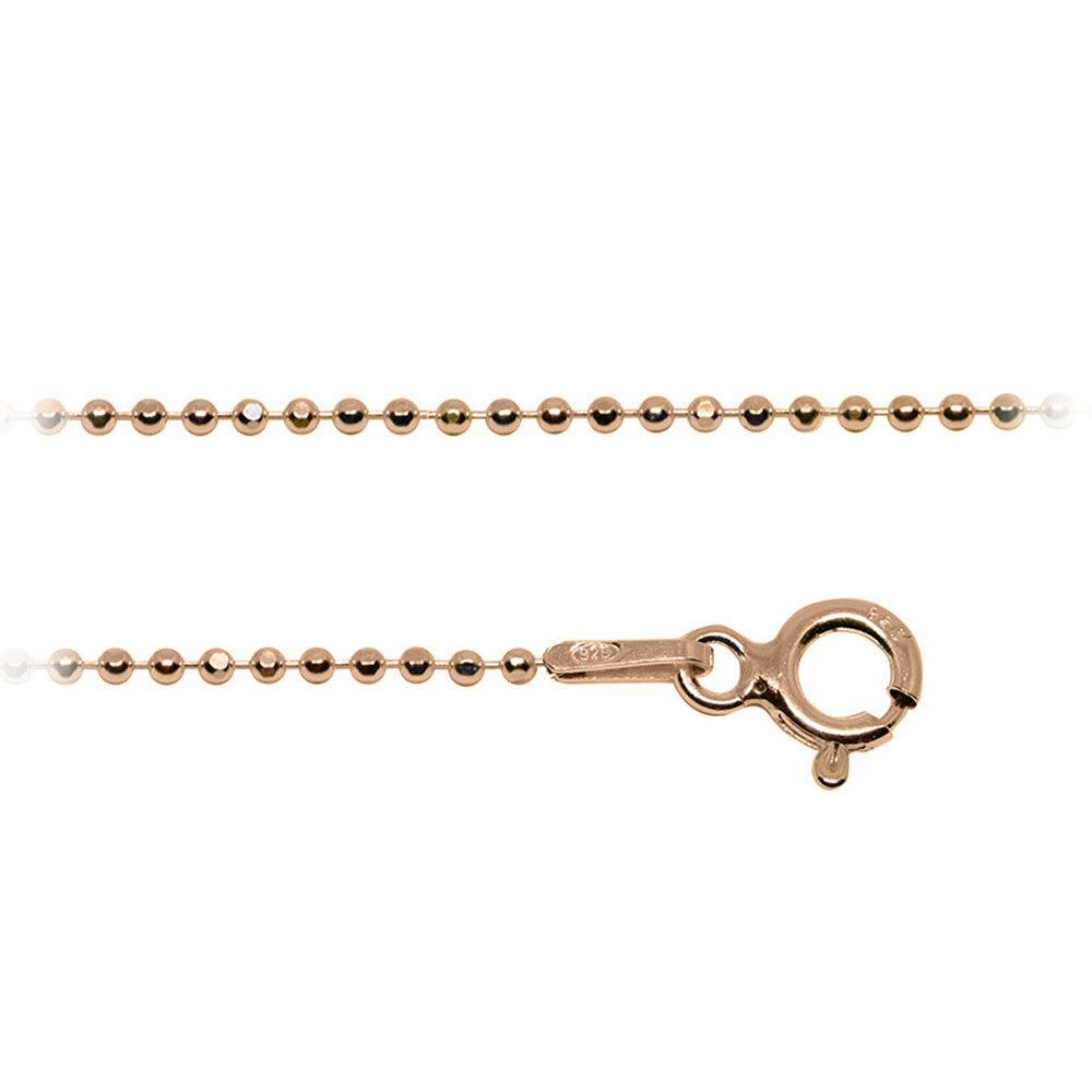 Lantisor din argint 925 placat cu aur roz – Beads