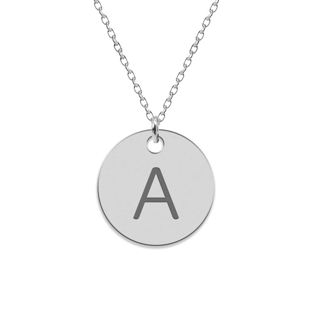 Lara- Colier din argint 925 personalizat cu initiala – banut