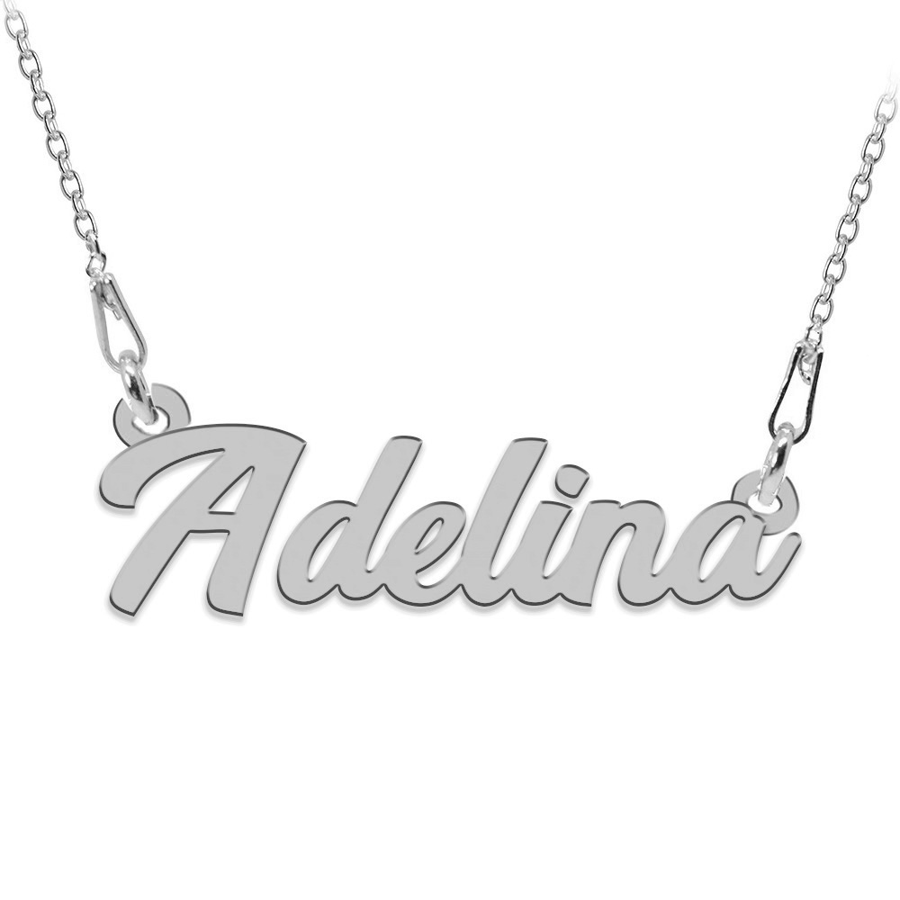 Colier Argint, Nume Adelina, 45 cm
